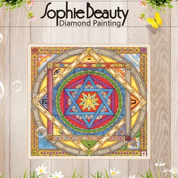 Sophie Frumusete Diy Diamant Tabloul Complet Pătrat Cruce Cusatura de Artizanat Margele de Stea cu Șase colțuri Blestem Broderie Manual Mozaic
