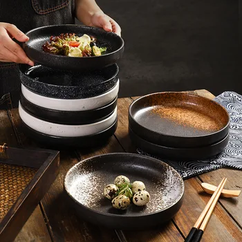8-inch în stil Japonez cu discuri ceramice creative produse alimentare de vest farfurie pizza placa de paste placă plană Nordic de uz casnic luat masa, tacamuri