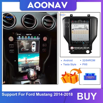 Pentru-Ford Mustang 2014-2018 masina stereo auto navigație GPS casetofon AOONAV Masina tesla ecran vertical radio player multimedia