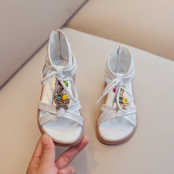 3 5 6 8 9 10 11 12 Anul 2021 Copii Pantofi pentru Fete Sandale de Moda Arc cu Margele Gladiator fetițe Pantofi Copii, Sandale de Vara