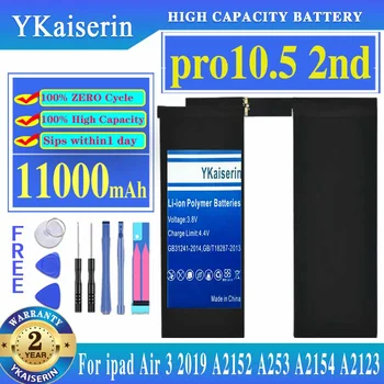 YKaiserin Baterie 11000mAh Pro 10.5 2-a Pentru IPad Air 3 Air3 (2019) A2152 A253 A2154 A2123 Tableta Bateria
