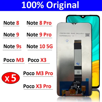 5Pcs Original Ecran Pentru Xiaomi Redmi Nota 8 9 9 10 5G 9T Poco M3 X3 Pro tv LCD Display Touch Screen Digitizer LCD de Asamblare
