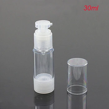 100buc 30ML clar airless sticla,30g de plastic lotiune de sticlă vid cu pompa airless ,30 ml de unică folosință airless Sticlă PENTRU cremă