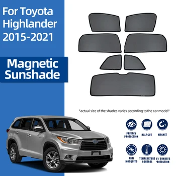 Pentru Toyota HIGHLANDER KLUGER 2014-2020 Magnetice Auto Parasolar Parbriz Ochiurilor de Cadru Cortina Fereastra pe Partea din Spate parasolar Scut
