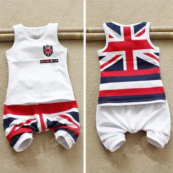 copii baby boy seturi de îmbrăcăminte de brand sport pentru vara 2015 pentru sugari baby boy haine set de brand costum topuri tricouri + pantaloni scurți