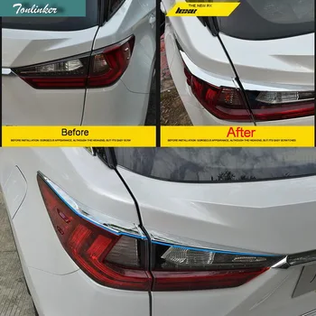 Tonlinker 4BUC Car Styling ABS Cromat Spate faruri Decor benzi de Acoperire Caz Autocolante pentru Lexus RX200t 450h 2016 Accesorii