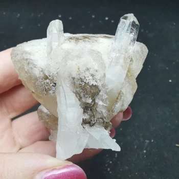100g100% naturale rare coloana de cristal și calcit minerale-specimen aura restaurare CUARȚ de CRISTAL BIJUTERIE decor acasă de colectare