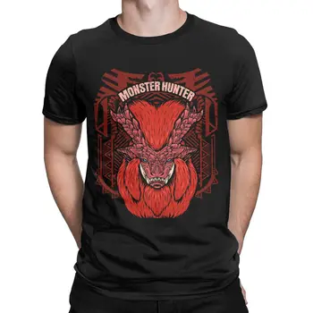 Teostra Monster Hunter Lume de îmbrăcăminte pentru Bărbați Gât Rotund din Bumbac 100% Tricouri Maneca Scurta Tricou Plus Dimensiune Haine